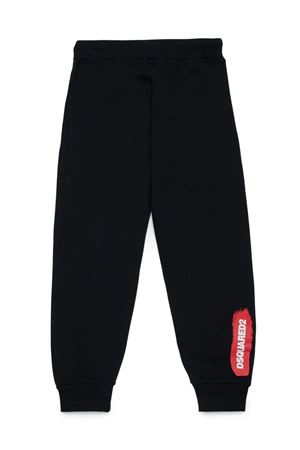 Black cotton track pants DSQUARED KIDS | DQ2094D0A2FDQ900